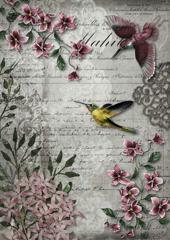 Decoupage Queen Hummingbird Song