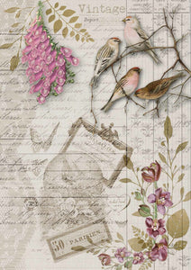 Decoupage Queen - Birds and Orchids - Retiring