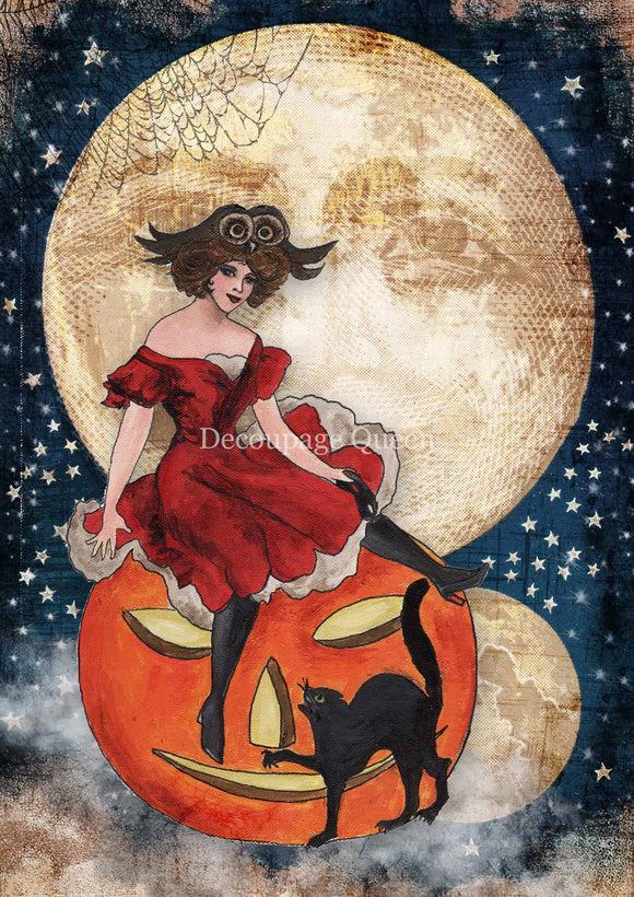 Decoupage Queen Vintage Witch A4