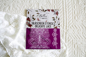 Delicate Lace Silk Screen Stencil