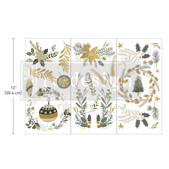 Redesign with Prima Decor Small Transfers Holiday Spirit