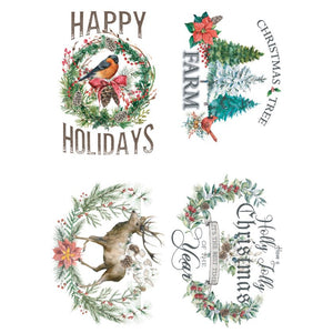 Redesign with Prima Decor Transfer Holly Jolly Christmas