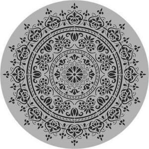 Posh Chalk Stencil Mandala