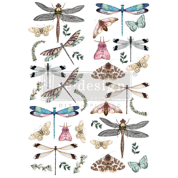 ReDesign with Prima Decor Transfer RiverBed Dragonflies